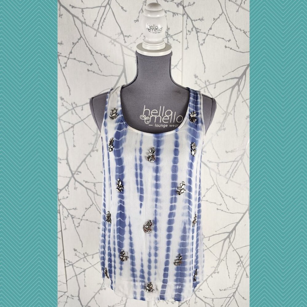 Moon & Meadow Tie Dye Embellished Tank